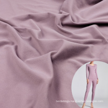 polyamide seamless cutting double sided fleece lycra brushed fabric for thermal pants